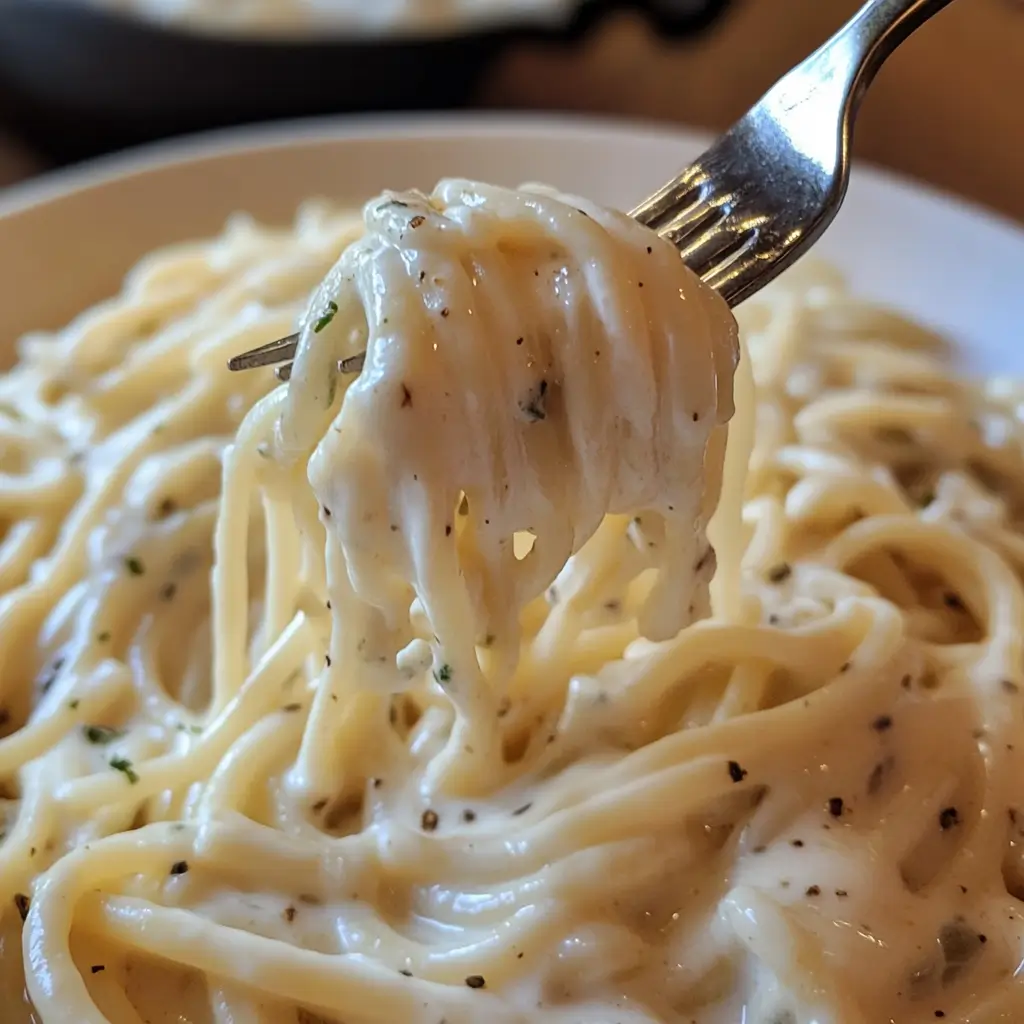 5-Ingredient Cottage Cheese Alfredo Pasta That’s Creamy & Delicious 5 5-Ingredient Cottage Cheese Alfredo Pasta served in a bowl