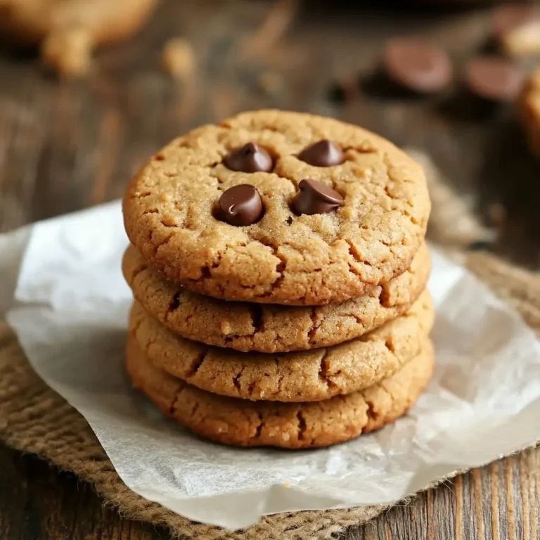 5-Ingredient Gluten-Free Peanut Butter Cookies stacked on parchment
