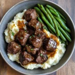 5-Ingredient Crockpot Steak Bites – Amazing Flavor in 5 Steps 8 Recipe card for 5-Ingredient Crockpot Steak Bites with instructions and ingredients