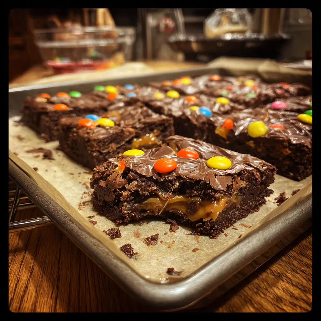 Halloween Candy Brownies – Fudgy, Fun, and Perfect for Leftover Treats 6 halloween candy brownies