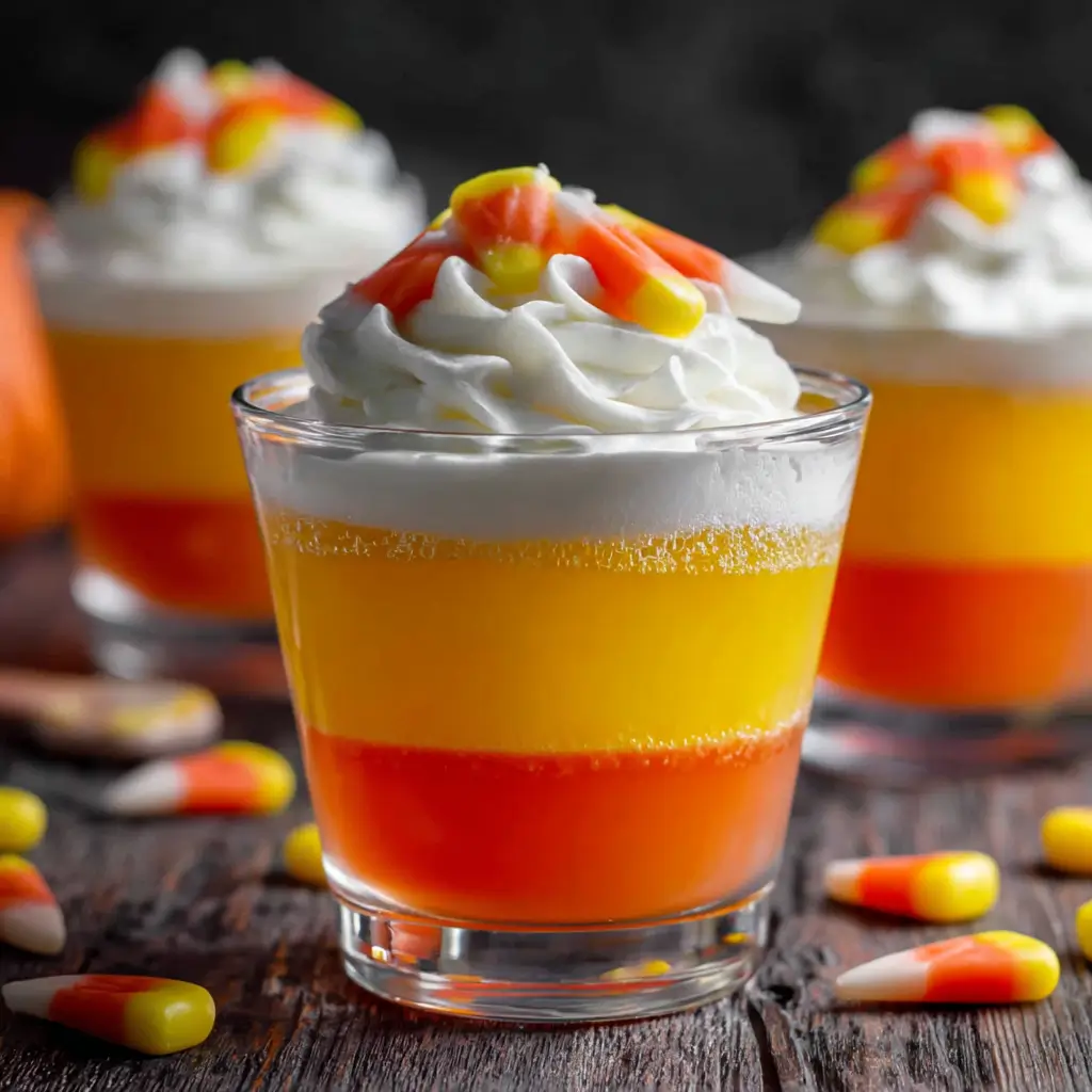 Halloween Candy Corn Jello Cups – A Spooky Sweet Treat Everyone Loves 6 halloween candy corn jello cups