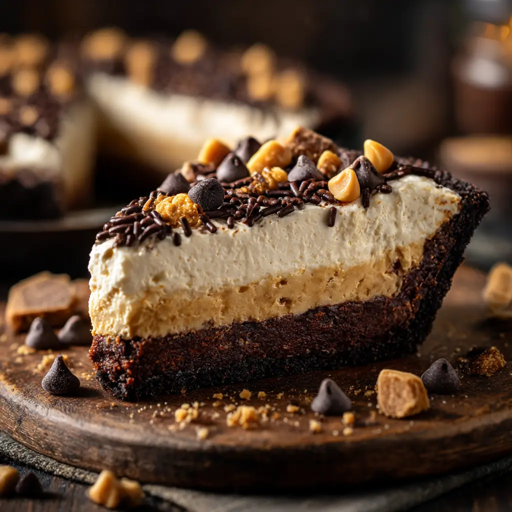 brownie bottom peanut butter pie