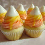 candy corn hi hat cupcakes card
