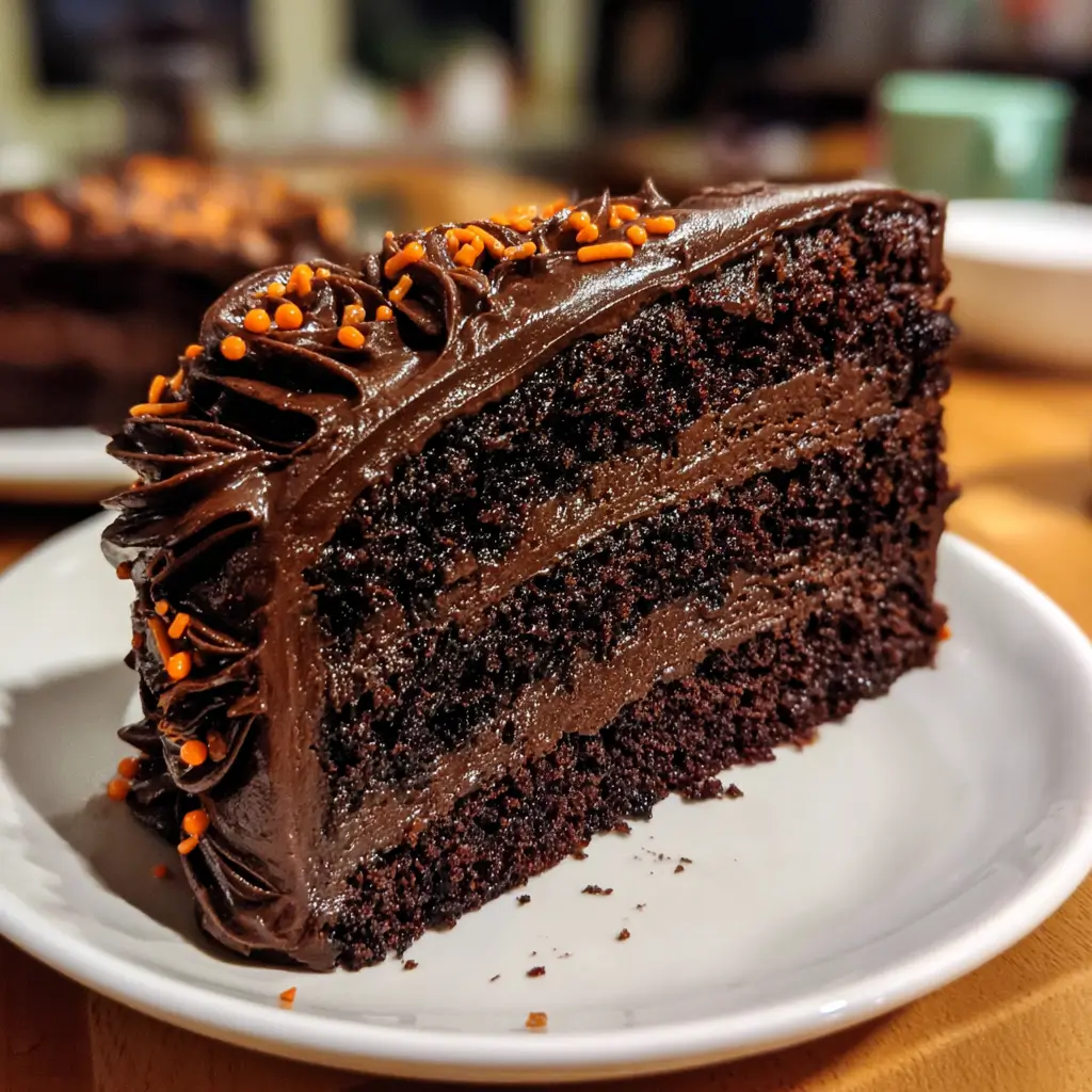 halloween chocolate delight cake