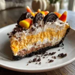 no bake halloween cream pie card