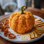 pumpkin shaped cheese bal Card