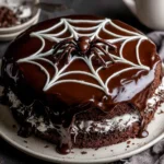 Spiderweb Chocolate Cake – Tasty, Rich, and Perfect for Halloween 9 spiderweb chocolate cake card