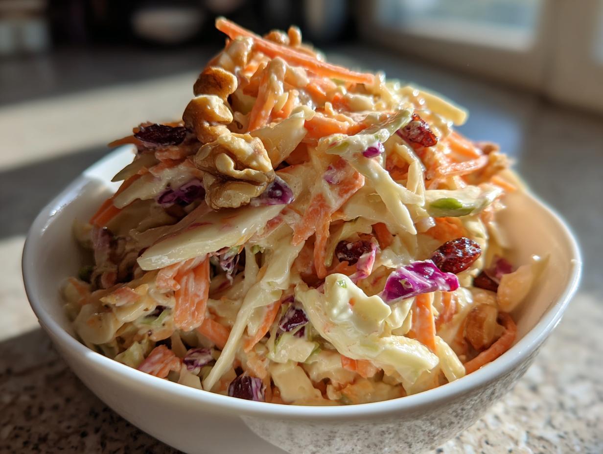 Cranberry-Apple Coleslaw