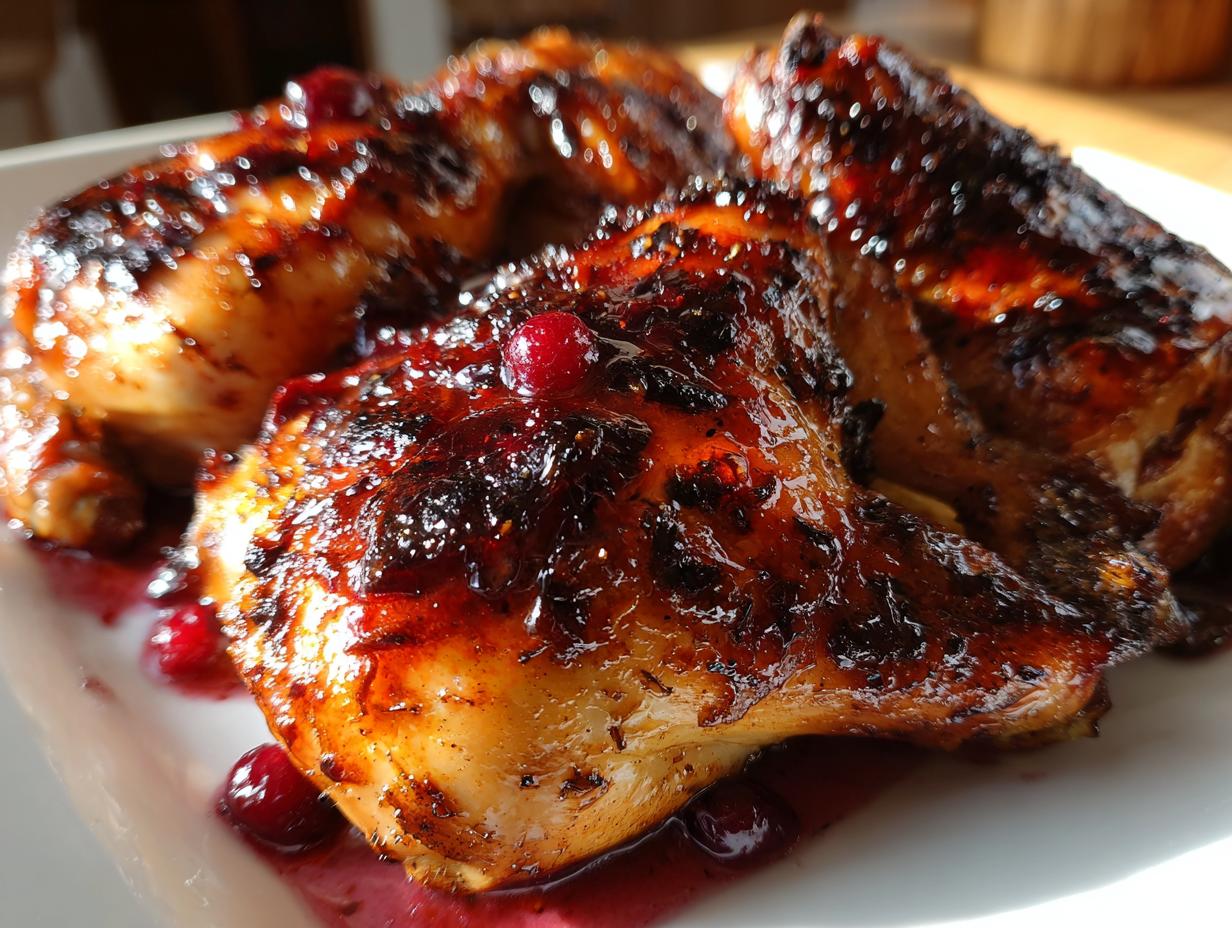 2 Juicy Cranberry-Glazed Cornish Hens for Thanksgiving Magic 6 Cranberry-Glazed Cornish Hens