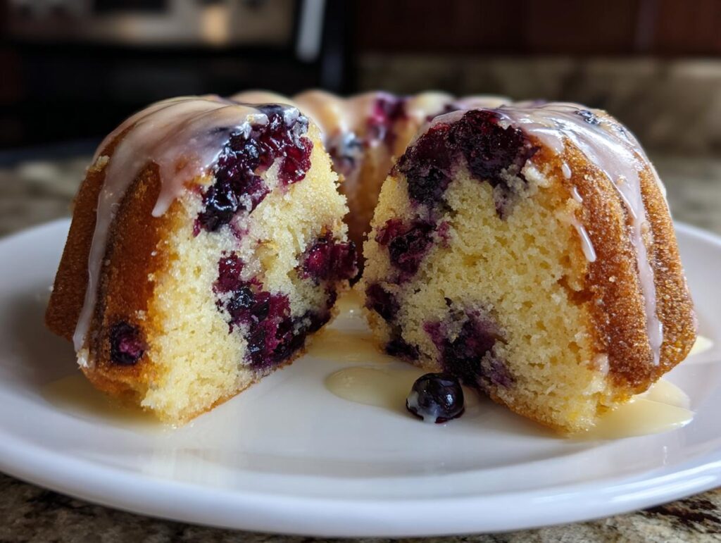 Lemon & Blueberry Bundt Cake