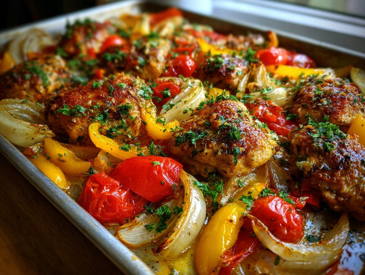 35-Minute Sheet Pan Chicken Cacciatore Your Family Will Devour 5 Sheet Pan Chicken Cacciatore