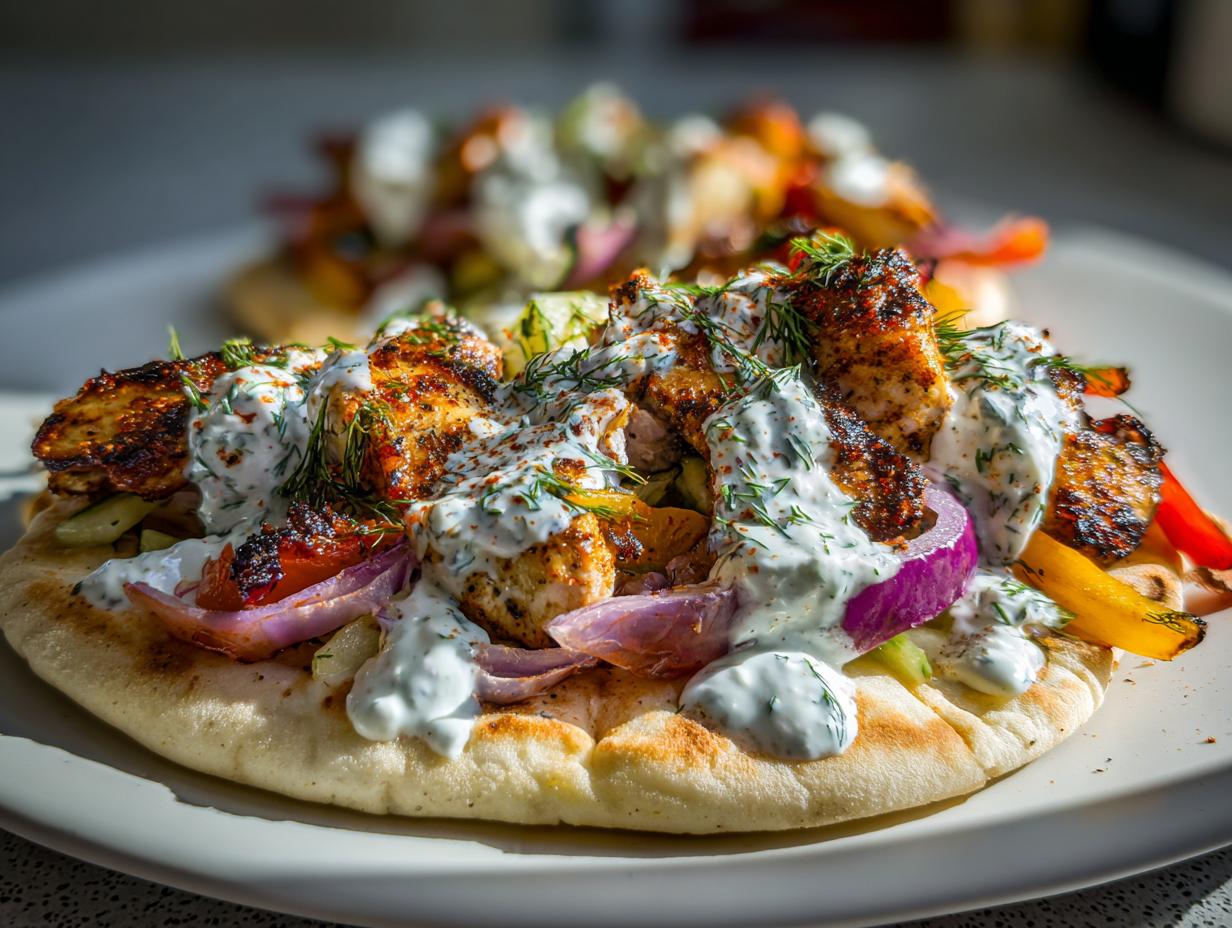 Juicy Sheet Pan Chicken Gyros with Tzatziki Ready in 40 Minutes 7 Sheet Pan Chicken Gyros with Tzatziki