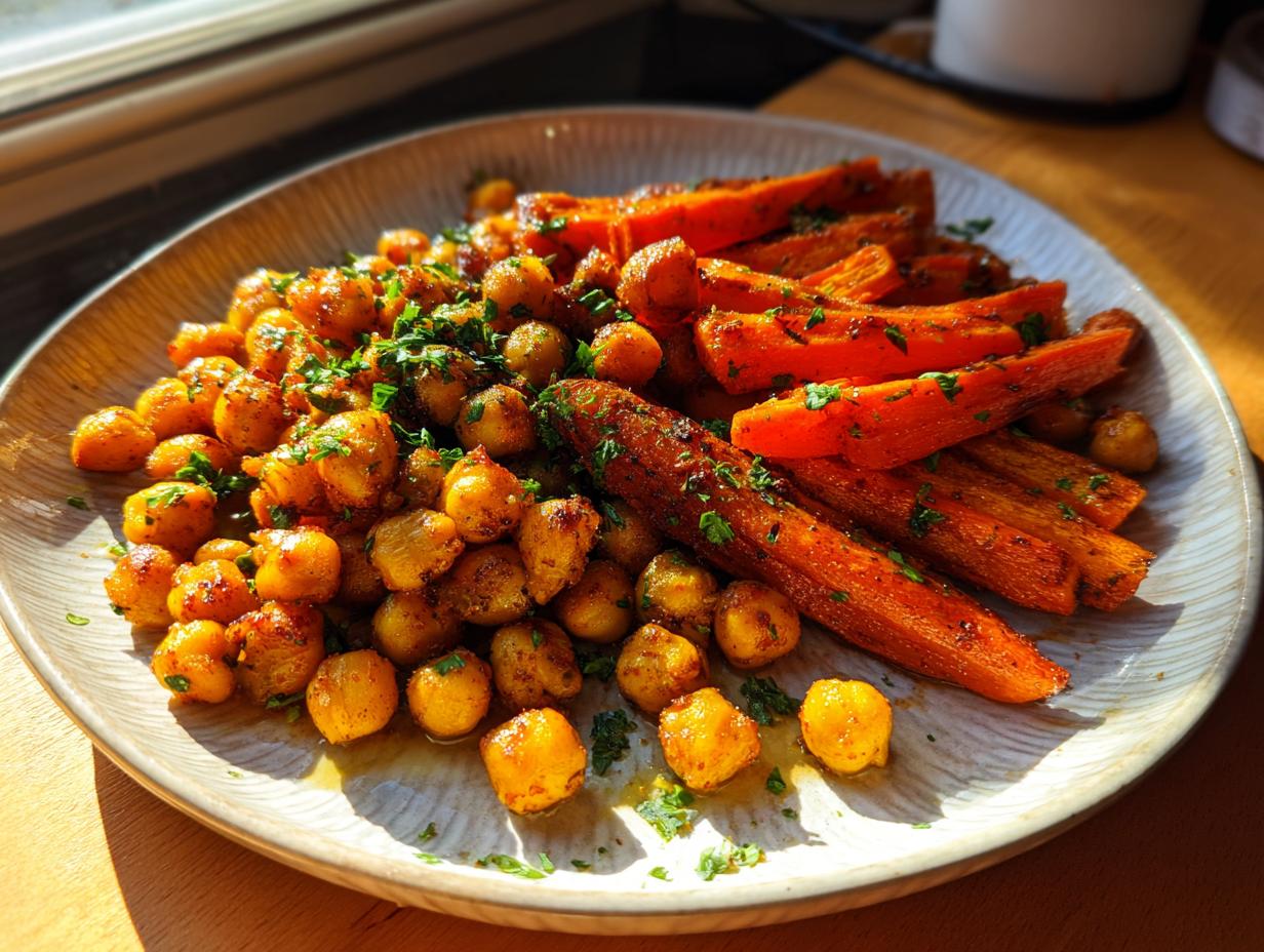 35-Minute Sheet Pan Moroccan Chickpeas and Carrots So Good 5 Sheet Pan Moroccan Chickpeas and Carrots