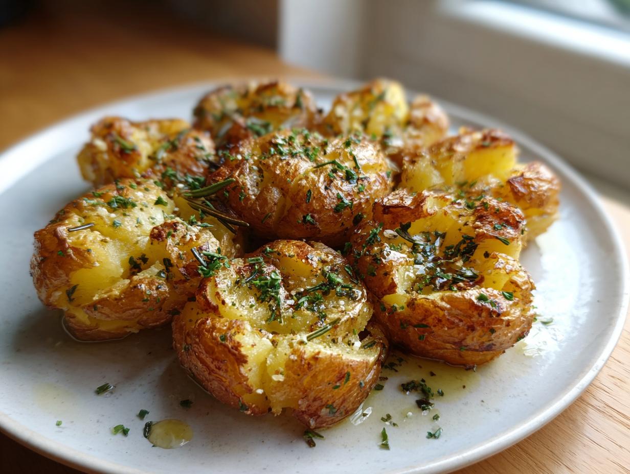 Crispy Smashed Potatoes with Herbs: 3 Simple Steps to Perfection 6 Smashed Potatoes with Herbs