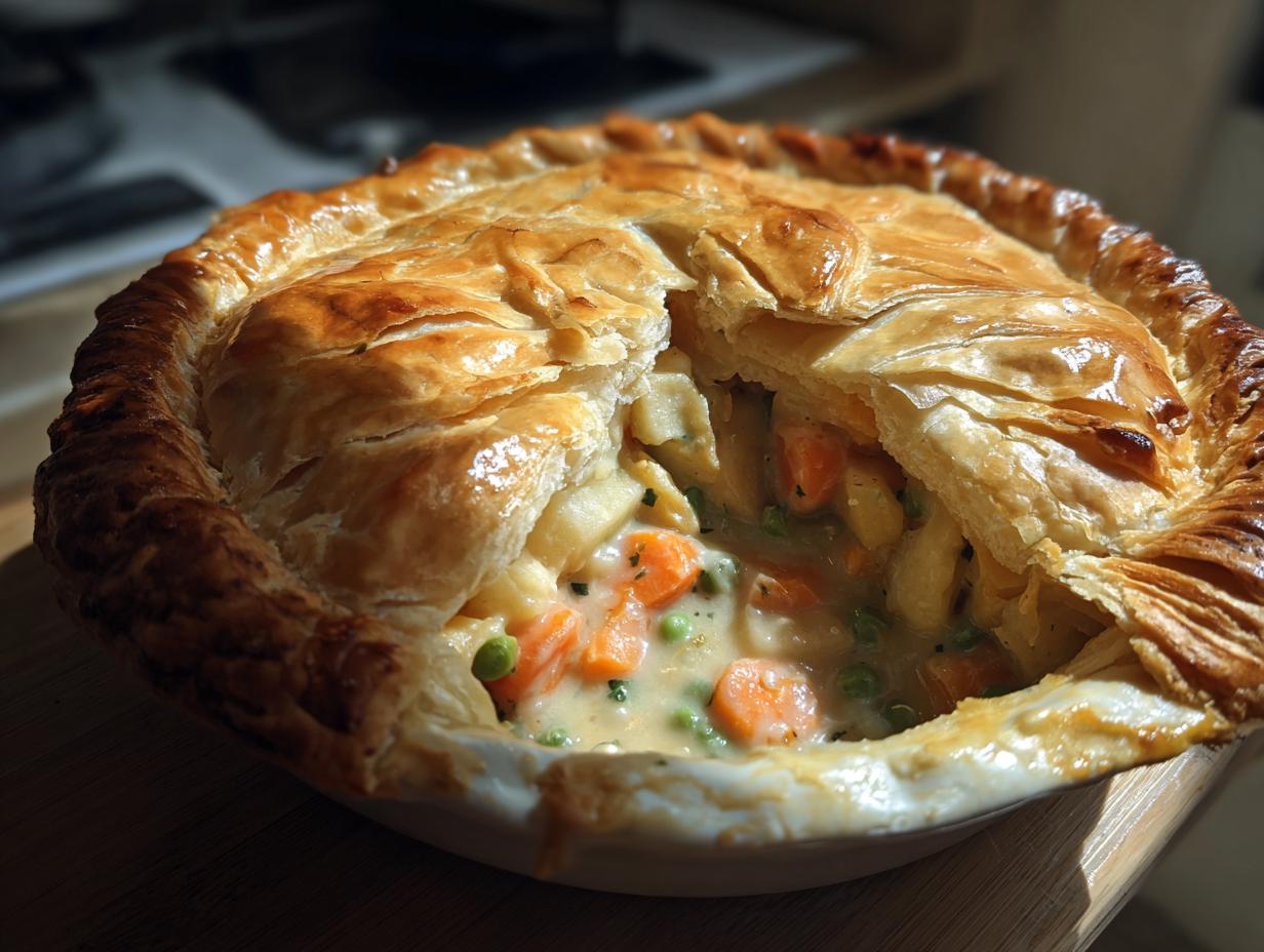 Hearty 5-Star Vegetable Pot Pie with Flaky Pastry Bliss 5 Vegetable Pot Pie with Flaky Pastry