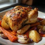 Juicy Whole Roasted Chicken with Root Vegetables in 1 Pan 9 Whole Roasted Chicken with Root Vegetables