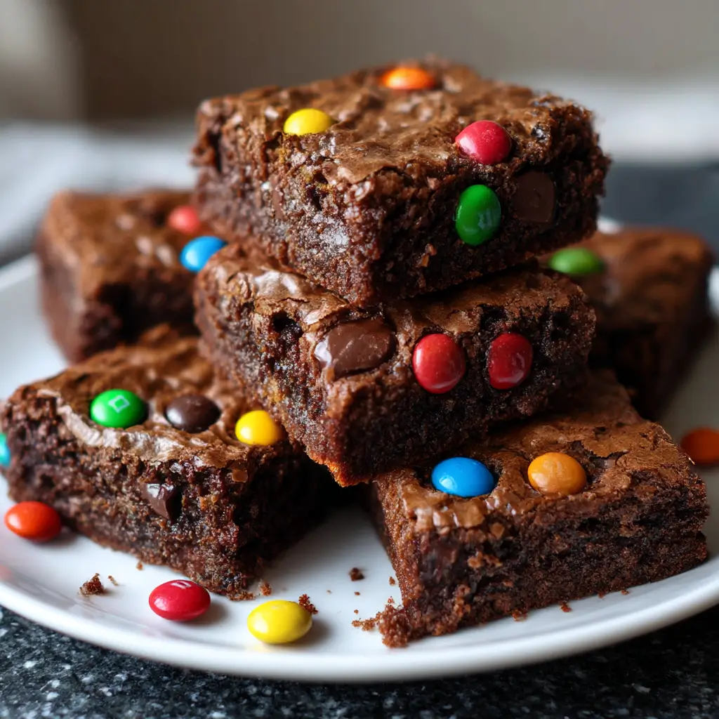 fudgy mm brownies