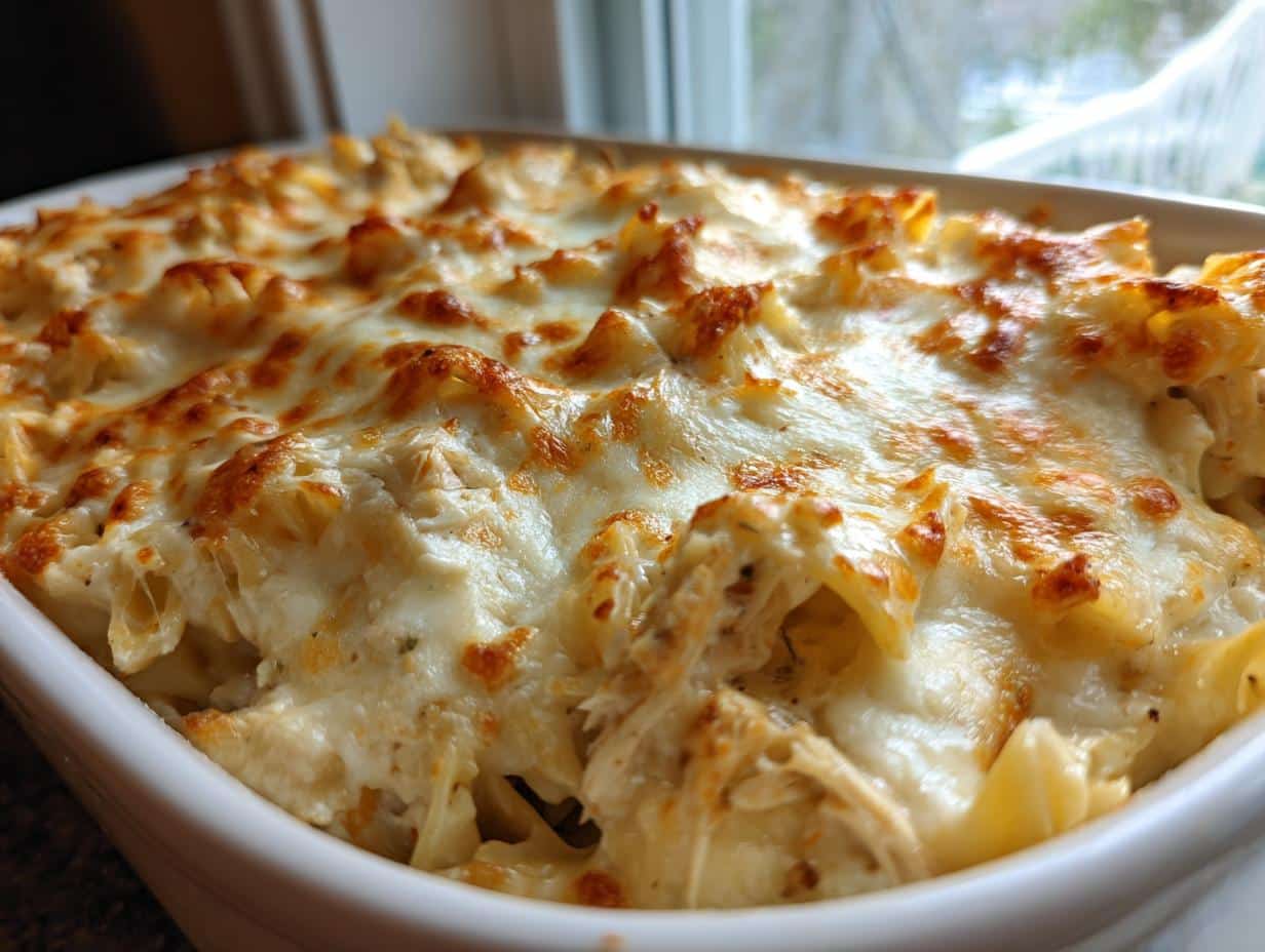 30-Minute Chicken Alfredo Casserole
