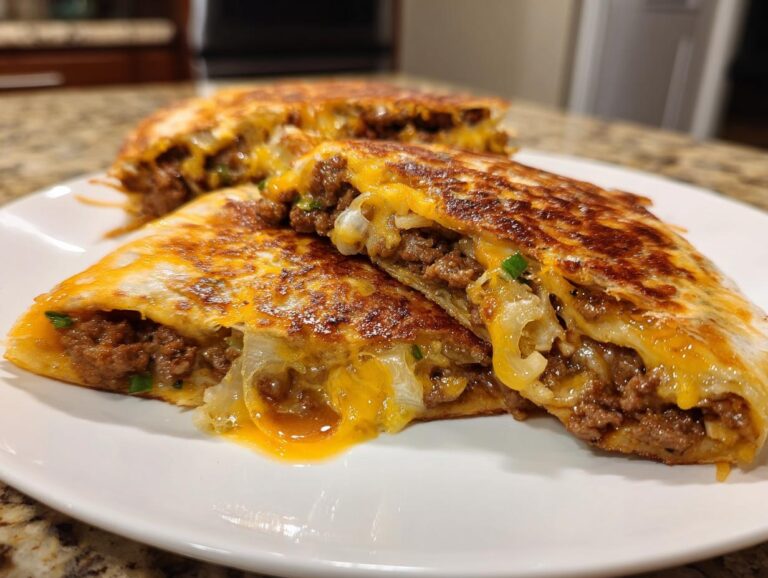 Cheeseburger Quesadilla