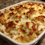 Irresistible 5-Ingredient Chicken Alfredo Potato Casserole 9 Chicken Alfredo Potato Casserole