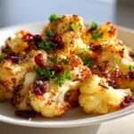 45-Minute Christmas Cauliflower Popcorn with Parmesan and Cranberries Delight 9 Christmas Cauliflower Popcorn with Parmesan and Cranberries