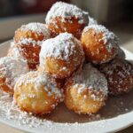 Christmas Mochi Doughnut Snowballs