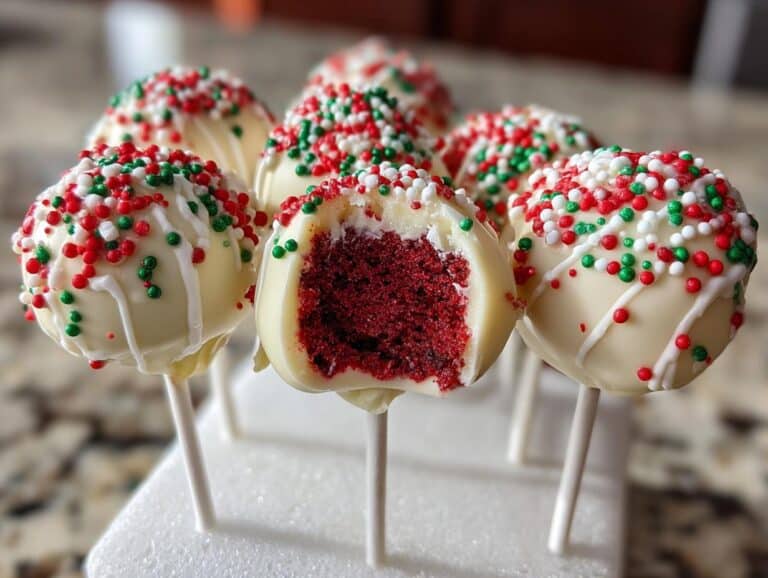 Christmas Red Velvet Cake Pops