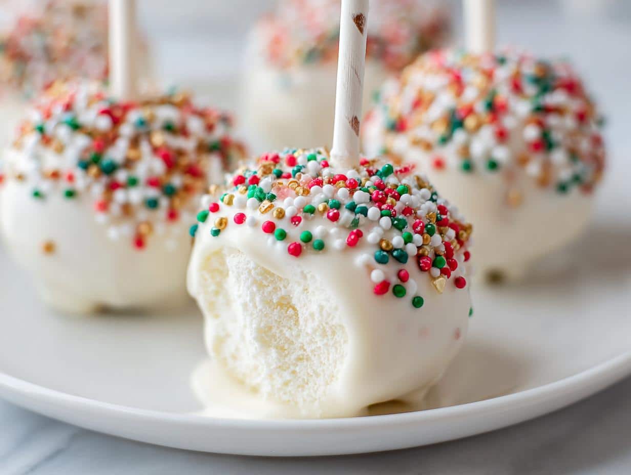 Christmas Winter Wonderland Marshmallow Pops