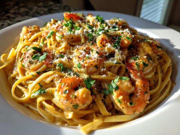 Creamy Cajun Shrimp Linguine
