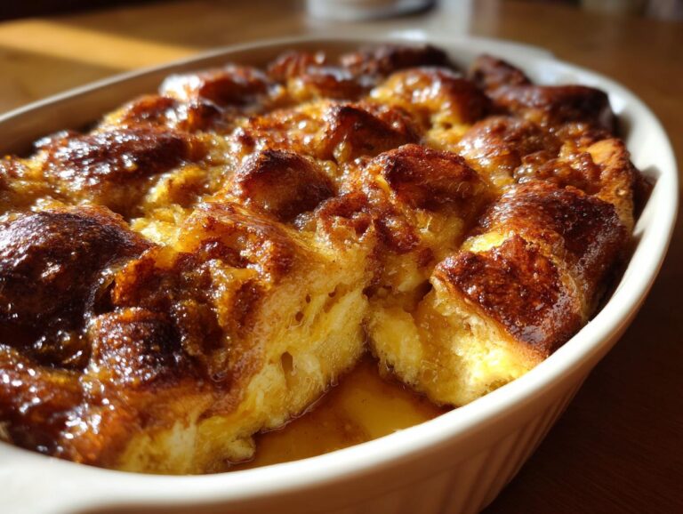 Easy Cinnamon Roll Bread Pudding