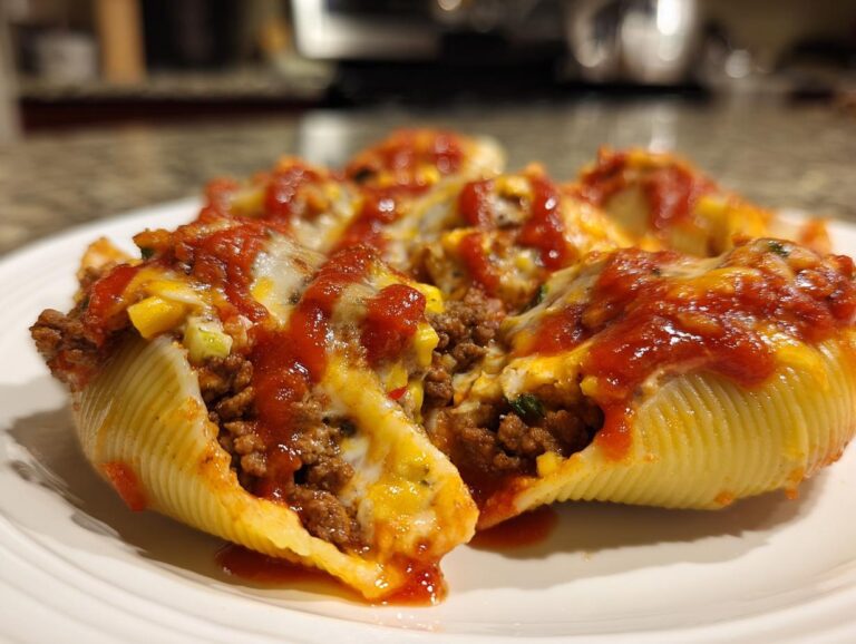 Enchilada-Stuffed Pasta Shells