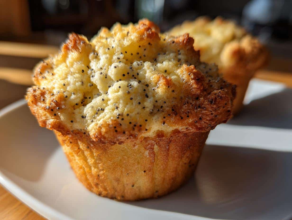 Lemon Poppy Seed Crumb Muffins