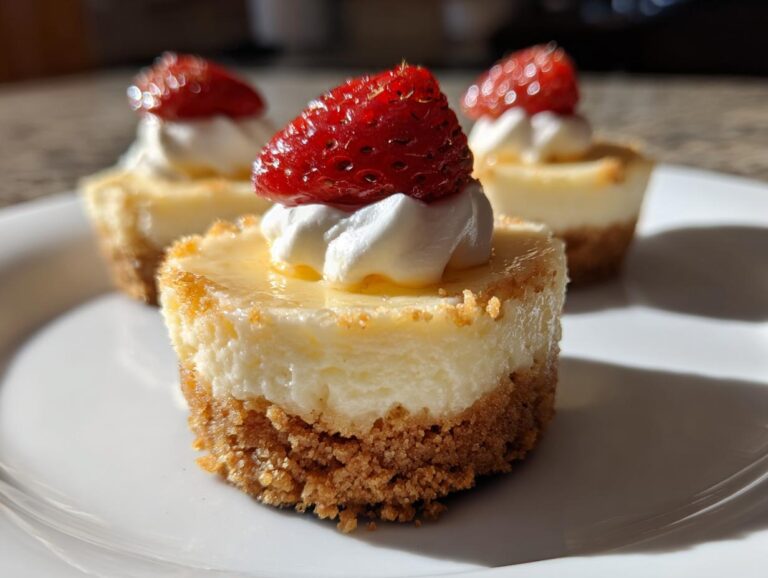 Mini Cheesecake Bites with Graham Crust