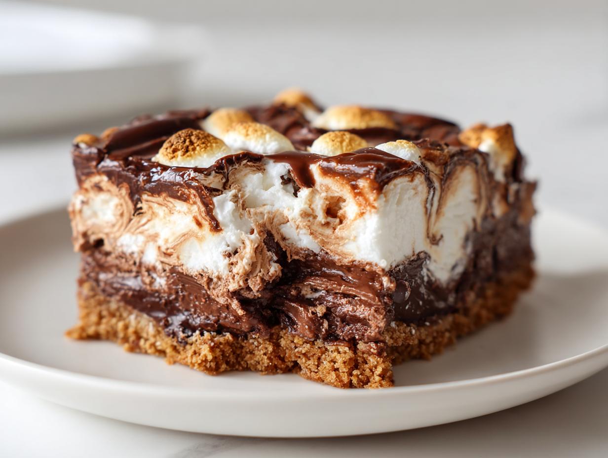 10-Minute No-Bake S’mores Fudge Bars You’ll Crave 6 No-Bake S’mores Fudge Bars
