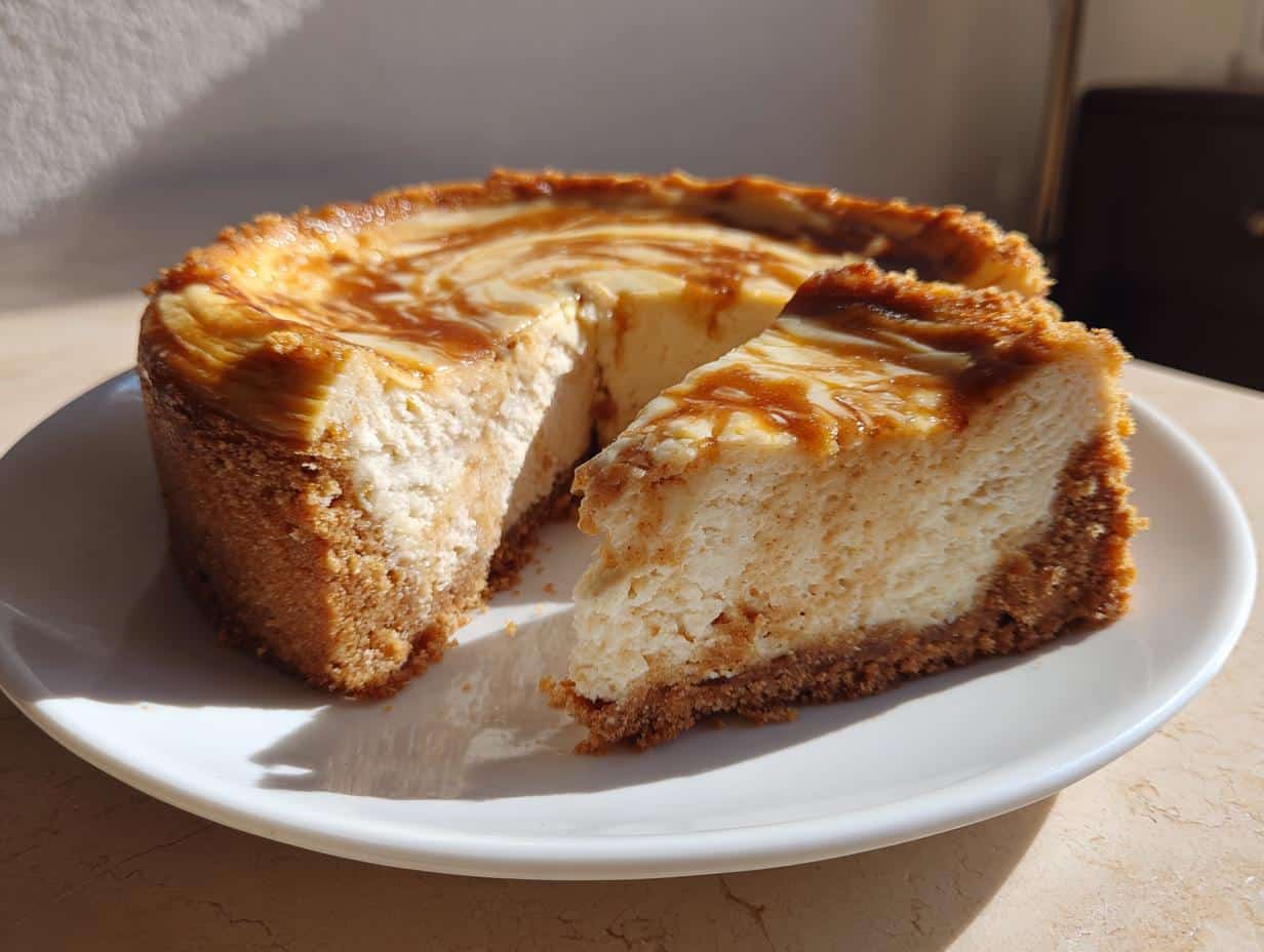 Nutmeg-Maple Christmas Cheesecake