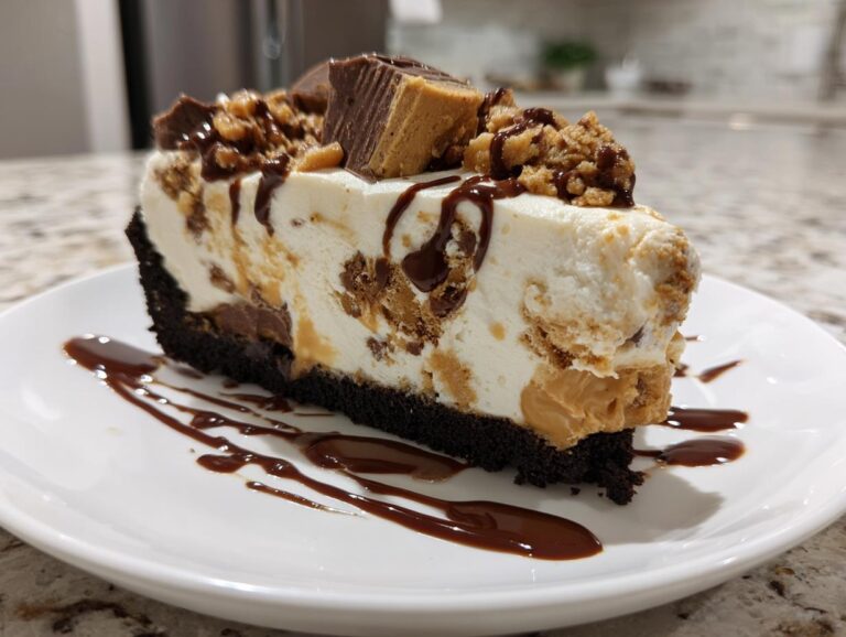 Peanut Butter Cup Ice Cream Pie