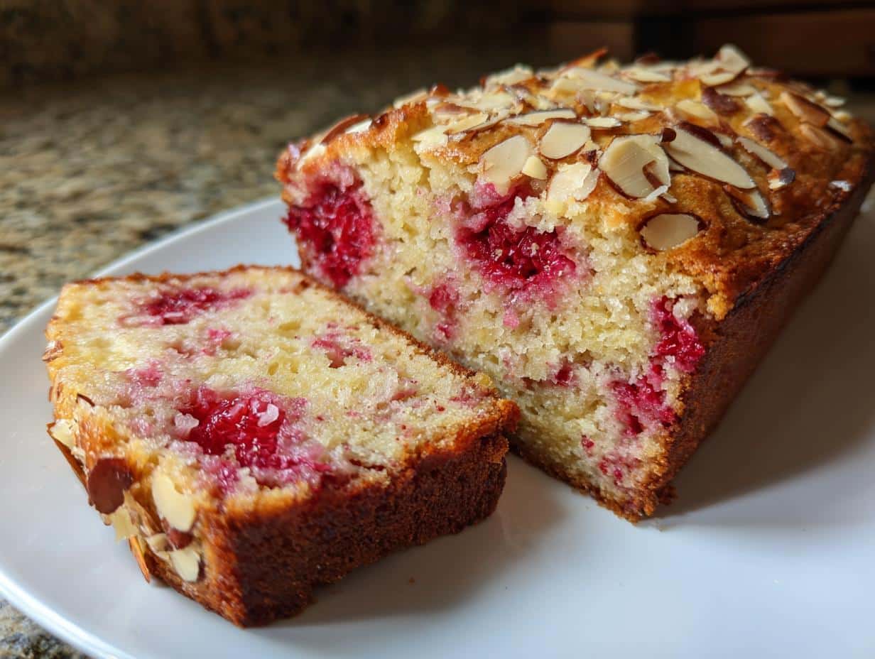 Raspberry Almond Breakfast Cake