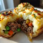 Shepherd's Pie Stuffed Baked Potatoes