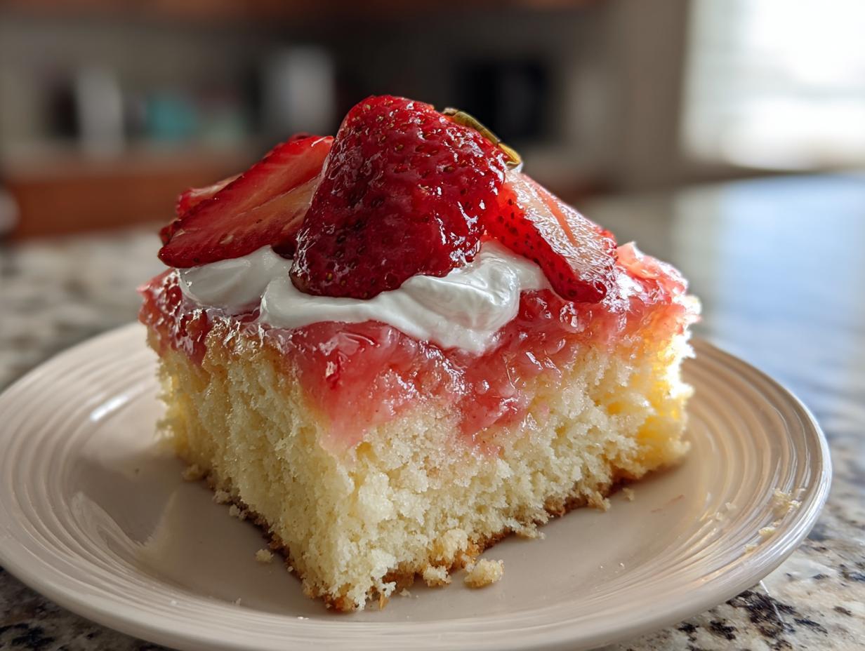Perfect Strawberry Lemonade Poke Cake Recipe in Just 5 Steps 6 Strawberry Lemonade Poke Cake