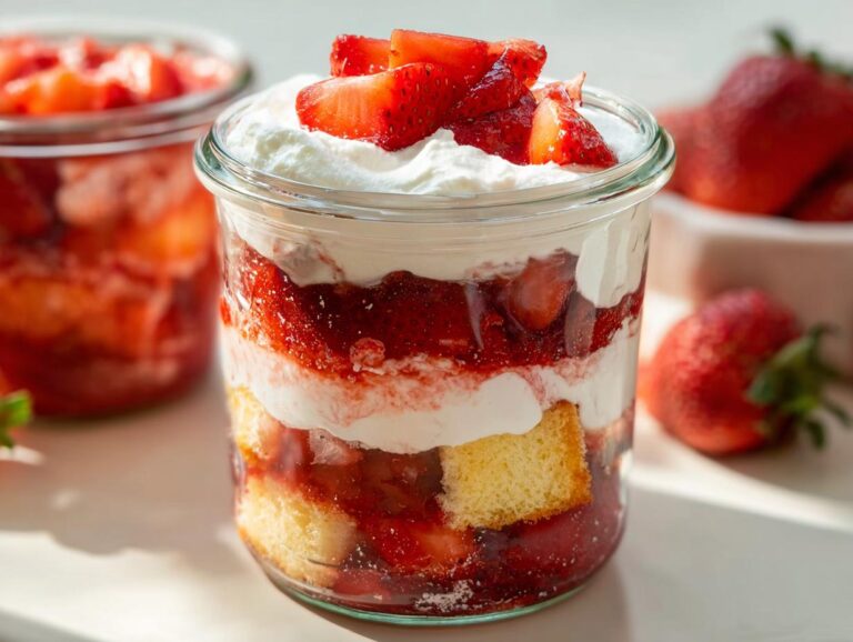 Strawberry Shortcake Trifle in a Jar