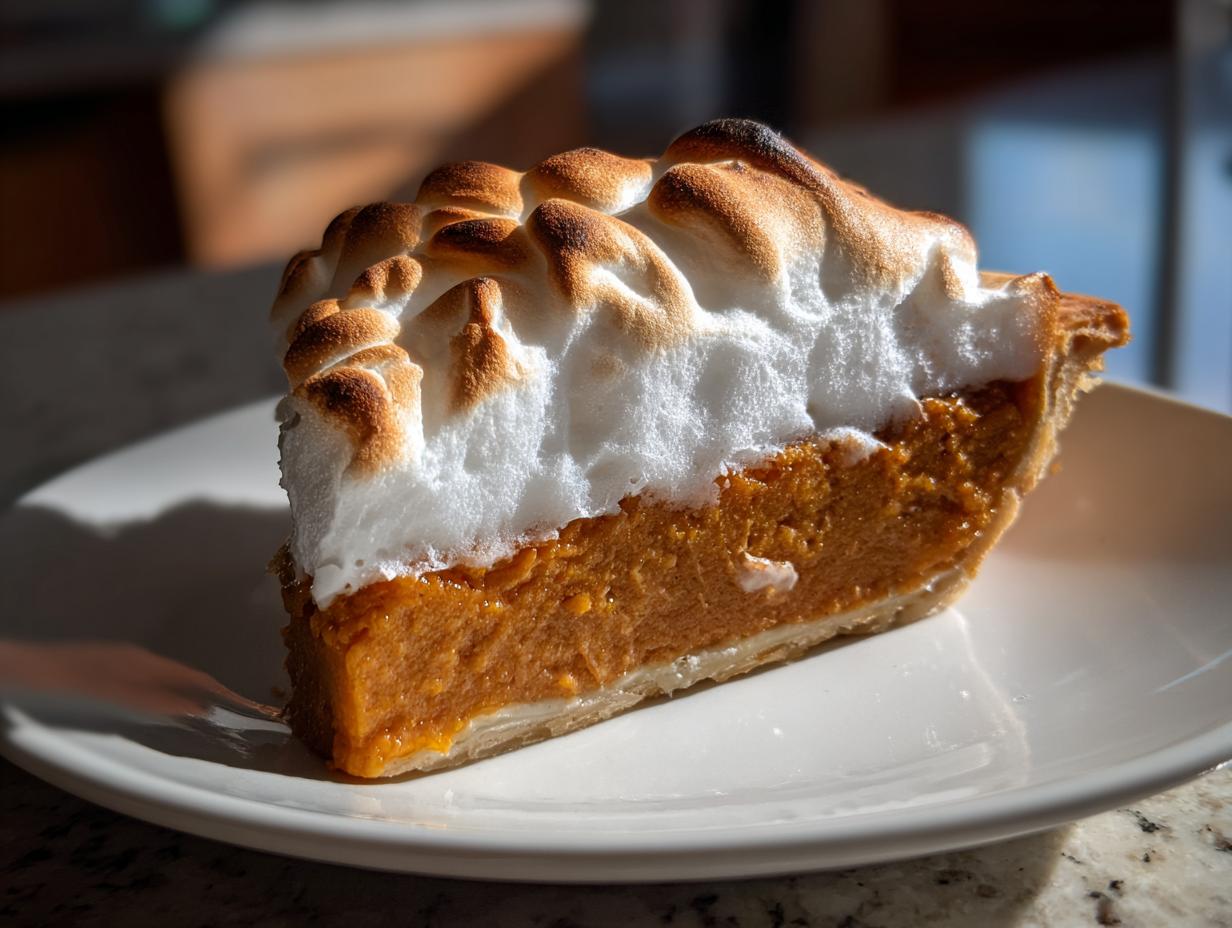 Sweet Potato Pie with Marshmallow Meringue