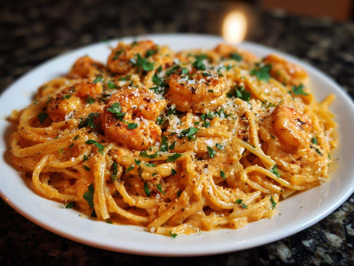 Creamy Chipotle Shrimp Pasta