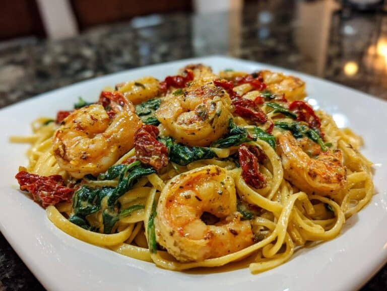 Creamy Tuscan Shrimp Pasta