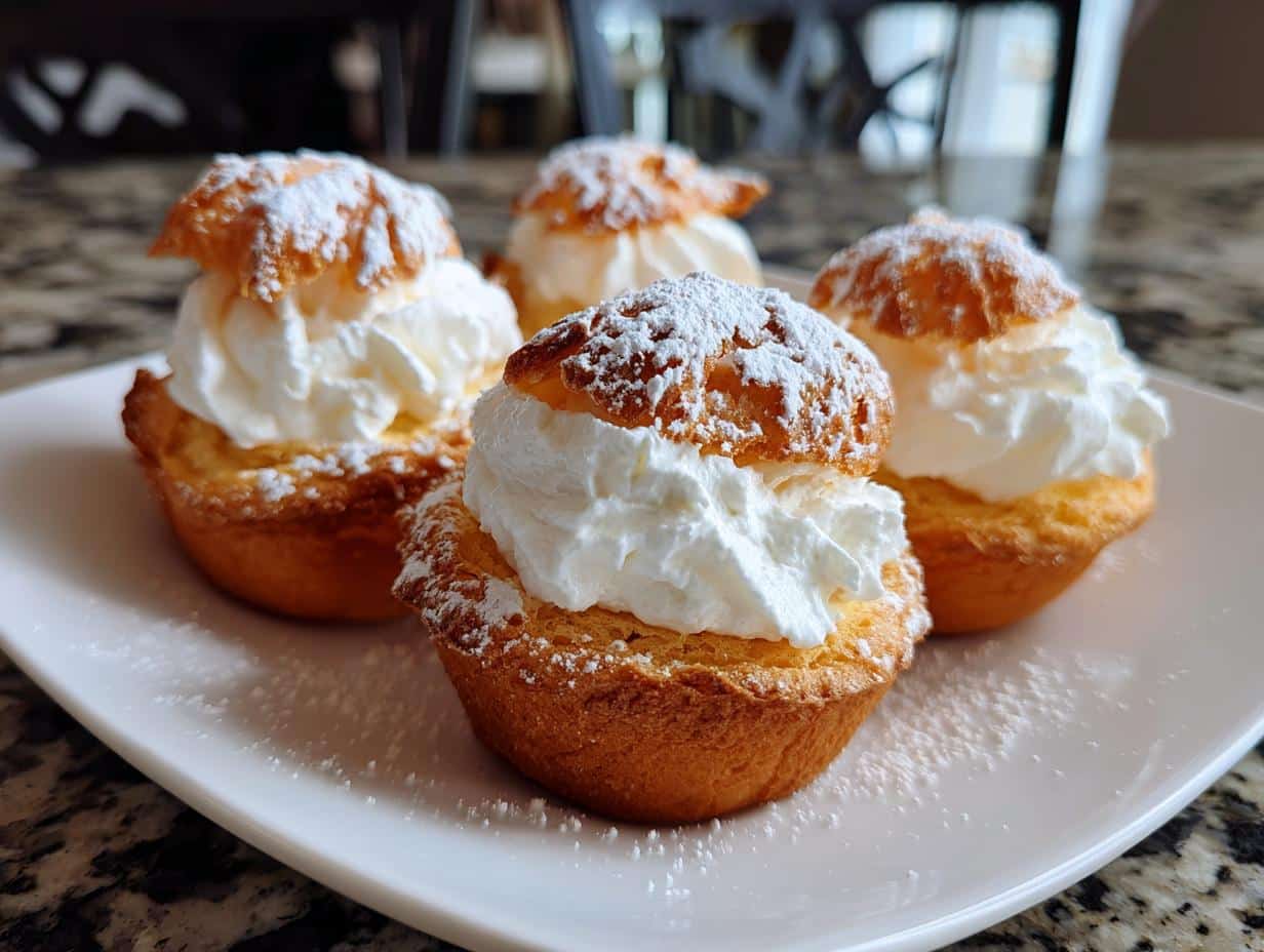 Mini biscuit & cream cups