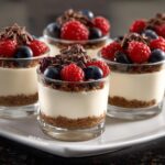 Mini cheesecake dessert shots