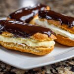 Mini chocolate éclairs