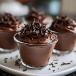 Mini chocolate mousse cups