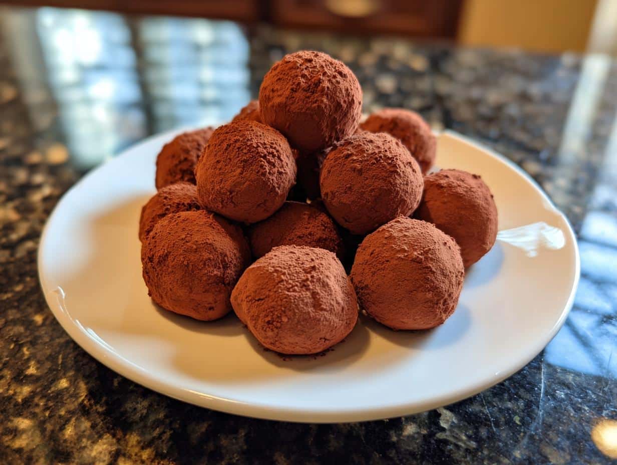 Mini chocolate truffles