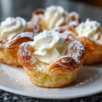 Mini cream pastry cups