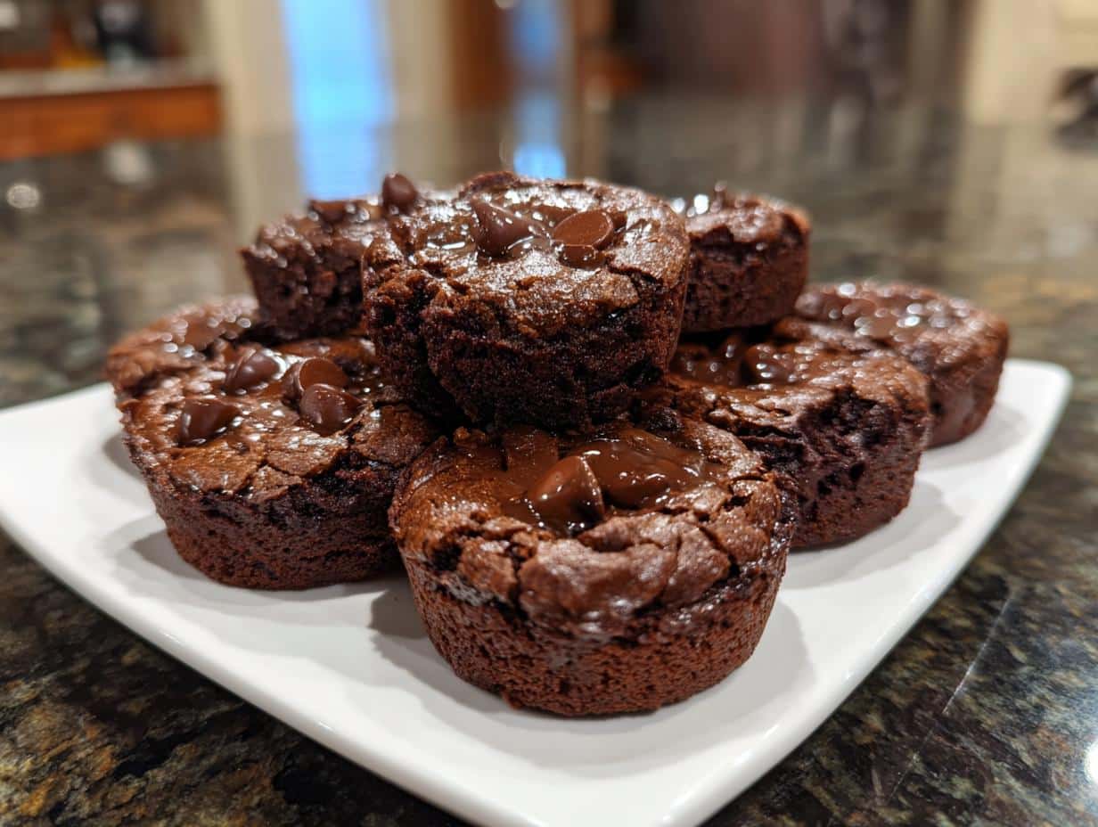Mini fudge brownies